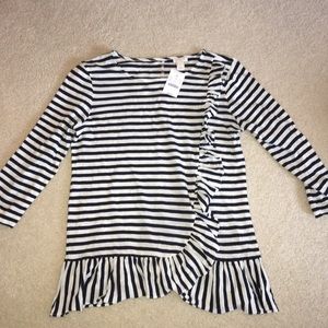 J crew stripped shirt